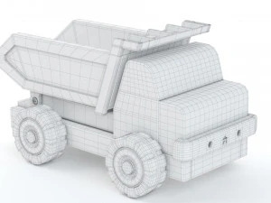 Toy Car Truck Large tip truck 3D Model