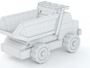 Toy Car Truck Large tip truck 3D Model