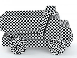 Toy Car Truck Large tip truck 3D Model