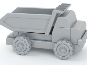 Toy Car Truck Large tip truck 3D Model
