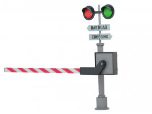 Railway Barrier 3D Model