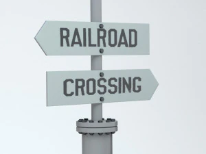 Railway Barrier 3D Model