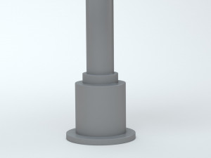 Railway Barrier Model 3D