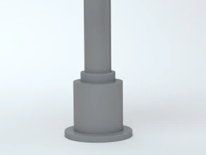 Railway Barrier 3D Model