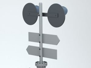 Railway Barrier Model 3D