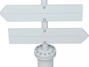 Railway Barrier 3D Model