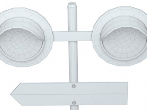 Railway Barrier Model 3D