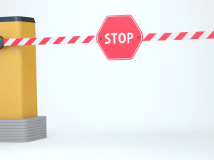 Parking Car Barrier 3D Model