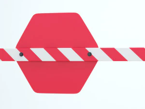 Parking Car Barrier 3D Model