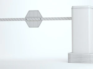 Parking Car Barrier 3D Model