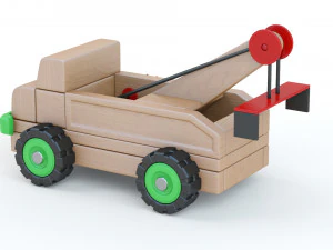 Toy Car Truck Large EVACUATOR 3D Model