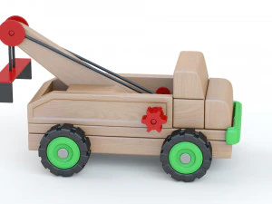 Toy Car Truck Large EVACUATOR 3D Model