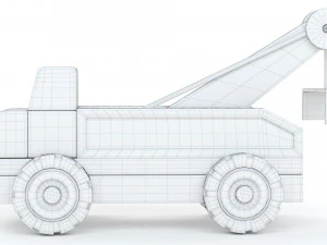 Toy Car Truck Large EVACUATOR 3D Model
