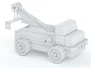 Toy Car Truck Large EVACUATOR 3D Model