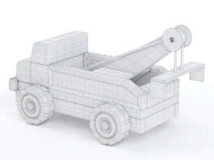 Toy Car Truck Large EVACUATOR 3D Model