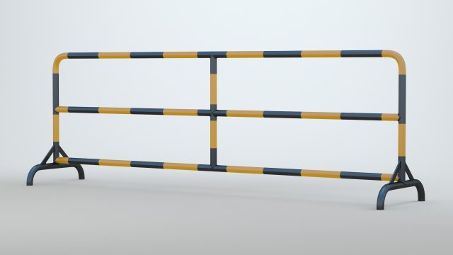 Road Barrier Model 3D .c4d .max .obj .3ds .fbx .stl .blend 