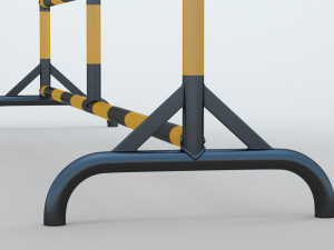 Road Barrier Model 3D