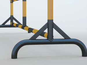 Road Barrier 3D Model