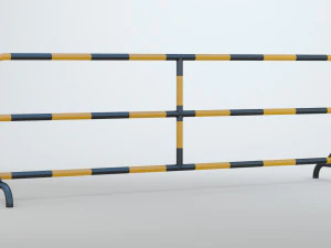 Road Barrier 3D Model
