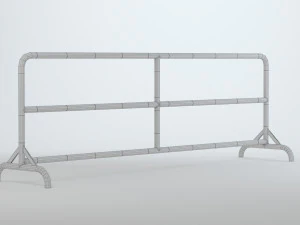 Road Barrier 3D Model