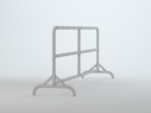 Road Barrier Model 3D