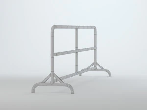 Road Barrier 3D Model