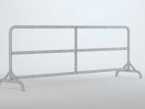 Road Barrier 3D Model