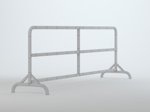 Road Barrier Model 3D