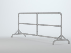 Road Barrier Model 3D