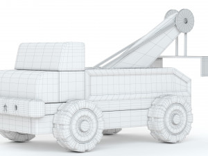 Wooden Toy Car Truck Collection Model 3D
