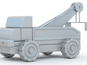 Wooden Toy Car Truck Collection Model 3D