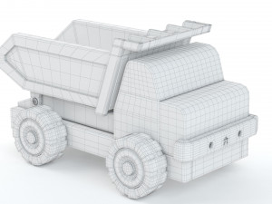 Wooden Toy Car Truck Collection Model 3D