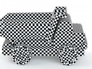 Wooden Toy Car Truck Collection Model 3D