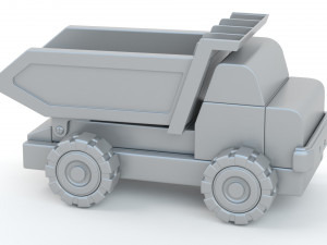 Wooden Toy Car Truck Collection Model 3D