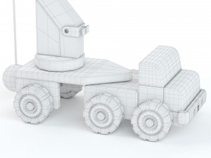 Wooden Toy Car Truck Collection Model 3D