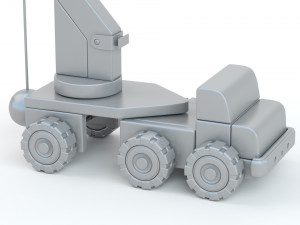 Wooden Toy Car Truck Collection Model 3D