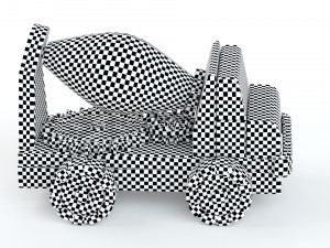 Wooden Toy Car Truck Collection Model 3D