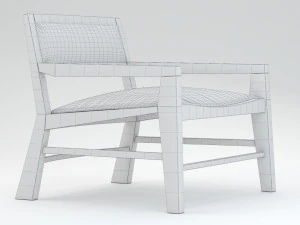 Aruba Armchair Sofa and Table 3D Model