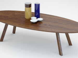 Aruba Armchair Sofa and Table Model 3D
