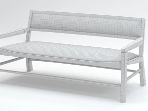 Aruba Armchair Sofa and Table 3D Model