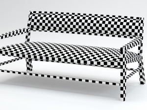 Aruba Armchair Sofa and Table Model 3D