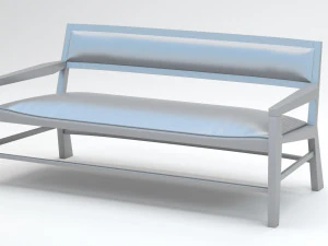 Aruba Armchair Sofa and Table 3D Model