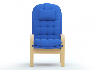 High Back Armchair Model 3D