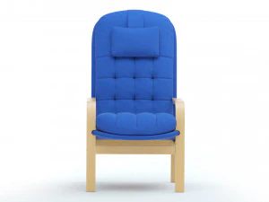 High Back Armchair 3D Model