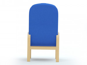 High Back Armchair Model 3D