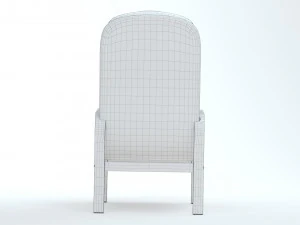 High Back Armchair 3D Model
