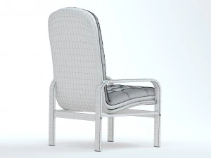 High Back Armchair 3D Model