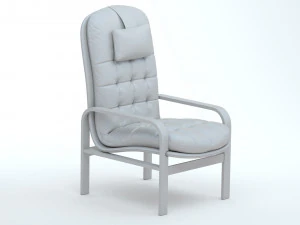 High Back Armchair 3D Model