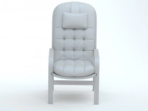 High Back Armchair 3D Model