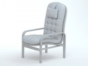 High Back Armchair 3D Model